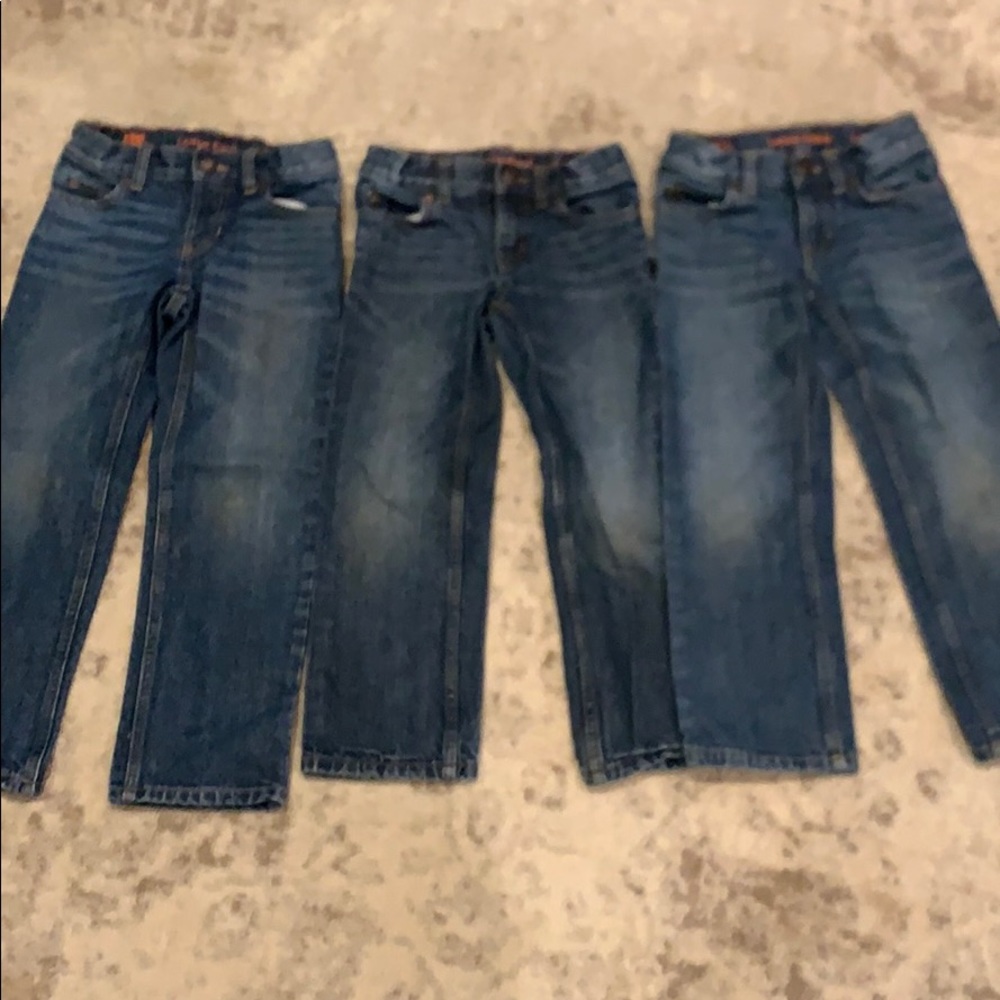 3 PAIRS Lands End Boys Classic Jeans - Size 5